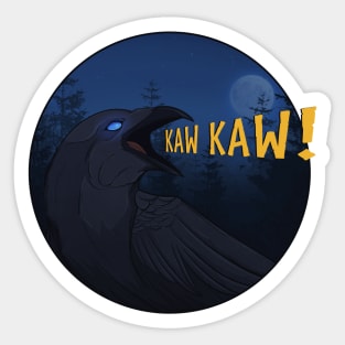 Valheim Hugin - Kaw Kaw! Sticker